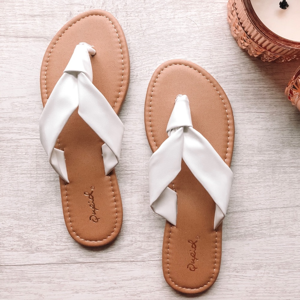 White sandal
